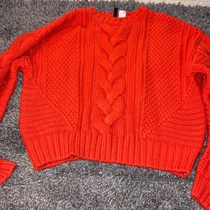 Orange H&M knitted Sweater